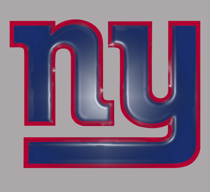 New York Giants Plastic Effect Logo iron on paper